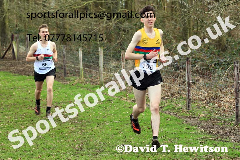 Mens Under-20s 2022 CAU Inter Counties Cross Country, Prestwold Hall, Loughborough.  Photo: David T. Hewitson/Sports for All Pics